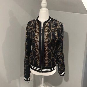 Versace inspired zip up